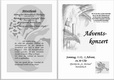Adventskonzert-Programm 03.12.2000