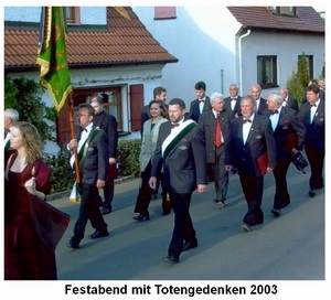 125-jähriges Jubiläum mit Totengedenken 2003