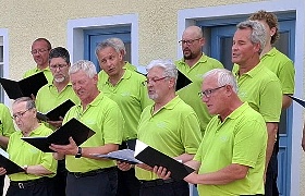 Der MGV Eintracht Thurn bei der Serenade 2026